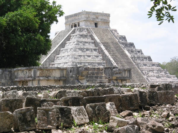 temple and graveyard